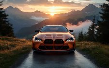 BMW M4 at sunrise