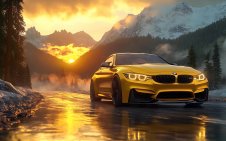 yellow BMW M4