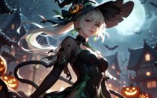 Halloween Night Witch