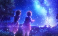 Two Girls Under Starlight