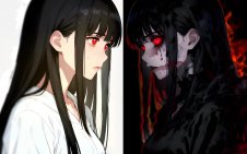 Good And Evil Anime Girl