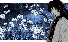 Giyu Tomioka Snow Blossoms