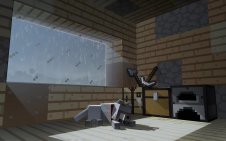 Minecraft Rainy Cabin