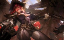 Scarlet Pirate Gunslinger