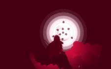 Madara Uchiha On Red Clouds