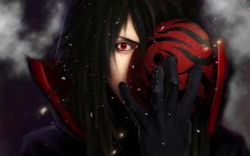 Madara Uchiha with Red Eyes and mask