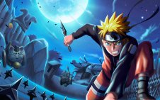 Uzumaki Naruto Holding A Kunai