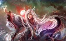 Kaguya with divine power