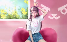 Summertime D.Va (Overwatch)