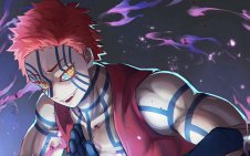 Akaza Has A Glowing Effect Surrounding (Demon Slayer)