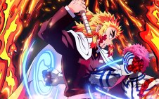 Akaza Vs Rengoku with katana (Kimetsu no Yaiba)