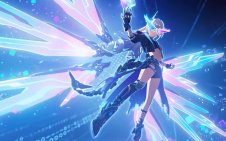 Silver Wolf Neon Wings