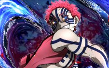 Akaza blinking eyes (Kimetsu no Yaiba)