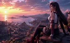 Tifa Midgar Dawn