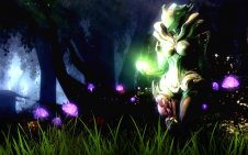 Saryn in the forest (Warframe)