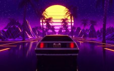 Synthwave DMC DeLorean