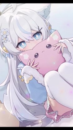 neko girl fluffy morning live wallpaper