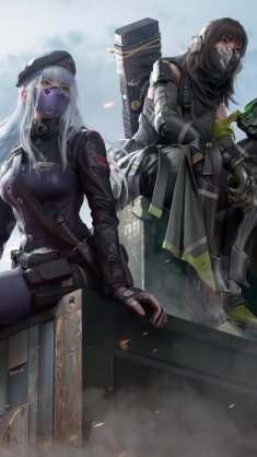 girls frontline x codm - m4a1 & hk416 live wallpaper
