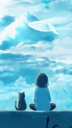 where whales fly live wallpaper