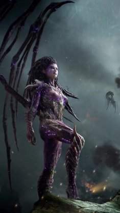 queen of blades sarah kerrigan (starcraft 2) live wallpaper