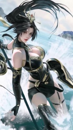 lu lingqi (legends of the three kingdoms) live wallpaper