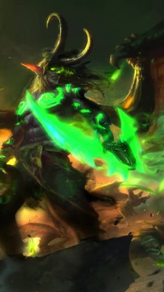 illidan fel fury (wow) live wallpaper