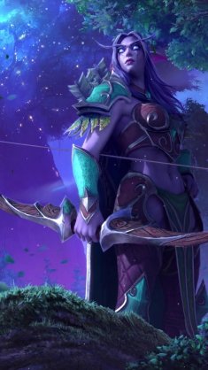 night elf archer live wallpaper