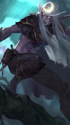 night elf moon huntress live wallpaper