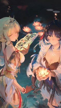 suisui & yangyang lotus serenity live wallpaper