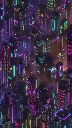 citadel district in cyberpunk city live wallpaper