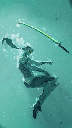 genji underwater live wallpaper