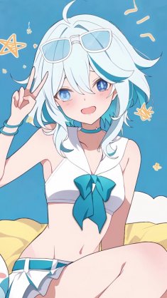 furina's summer bliss live wallpaper