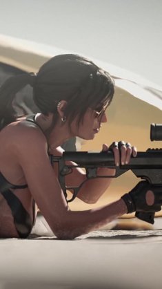 deadly beauty - lara croft live wallpaper
