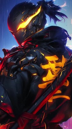 ghost of neon city live wallpaper