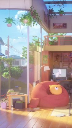 anime living room live wallpaper