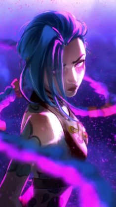 jinx's arcane shadows live wallpaper