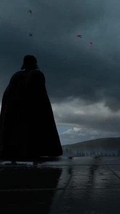 darth vader's rainy night vigil live wallpaper