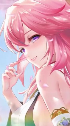 yae miko (genshin impact) live wallpaper