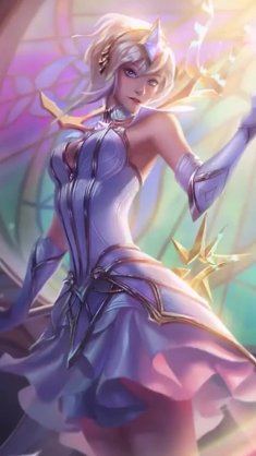 elementalist lux in majestic pose (league of legends) live wallpaper