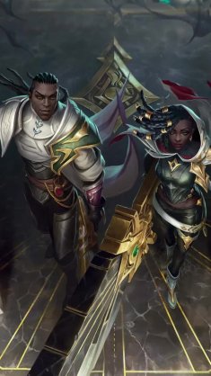 lucian and senna from league of legends live wallpaper