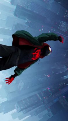 the high-flying miles morales live wallpaper