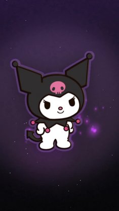 sweet and spooky kuromi live wallpaper