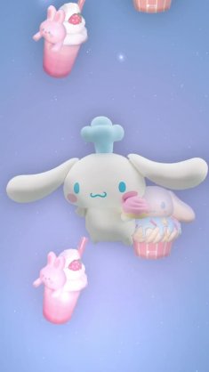 cinnamoroll flying in sweets live wallpaper