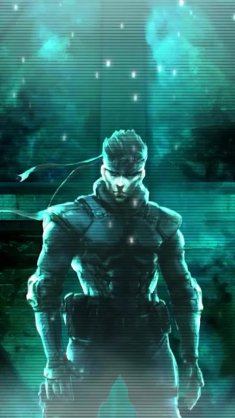the cyber wolf solid snake live wallpaper
