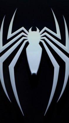 spider-man black logo live wallpaper