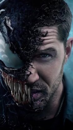 tom hardy in venom face live wallpaper