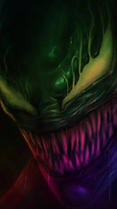 venom in rgb colors live wallpaper