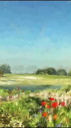 painting art field live wallpaper