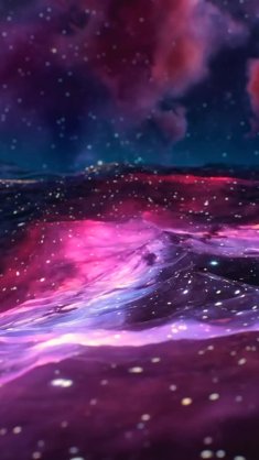 liquid space nebula live wallpaper