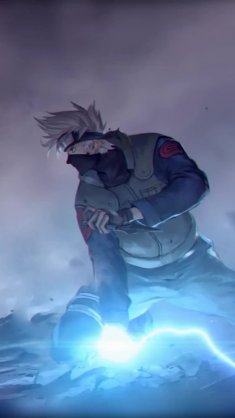 kakashi hatake performing the chidori live wallpaper